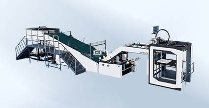 不停機(jī)高臺(tái)收紙全自動(dòng)高速裱紙機(jī)
